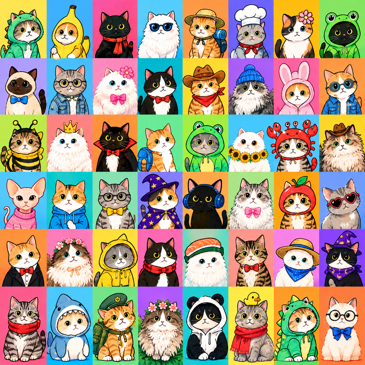 ManyCatWorld Cat Collage 1