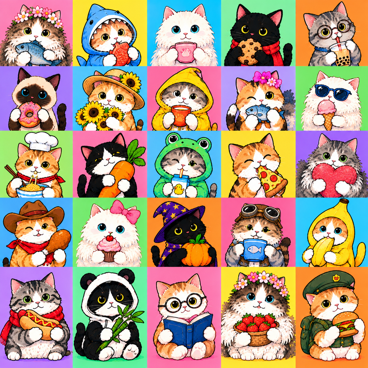 ManyCatWorld Cat Collage 5